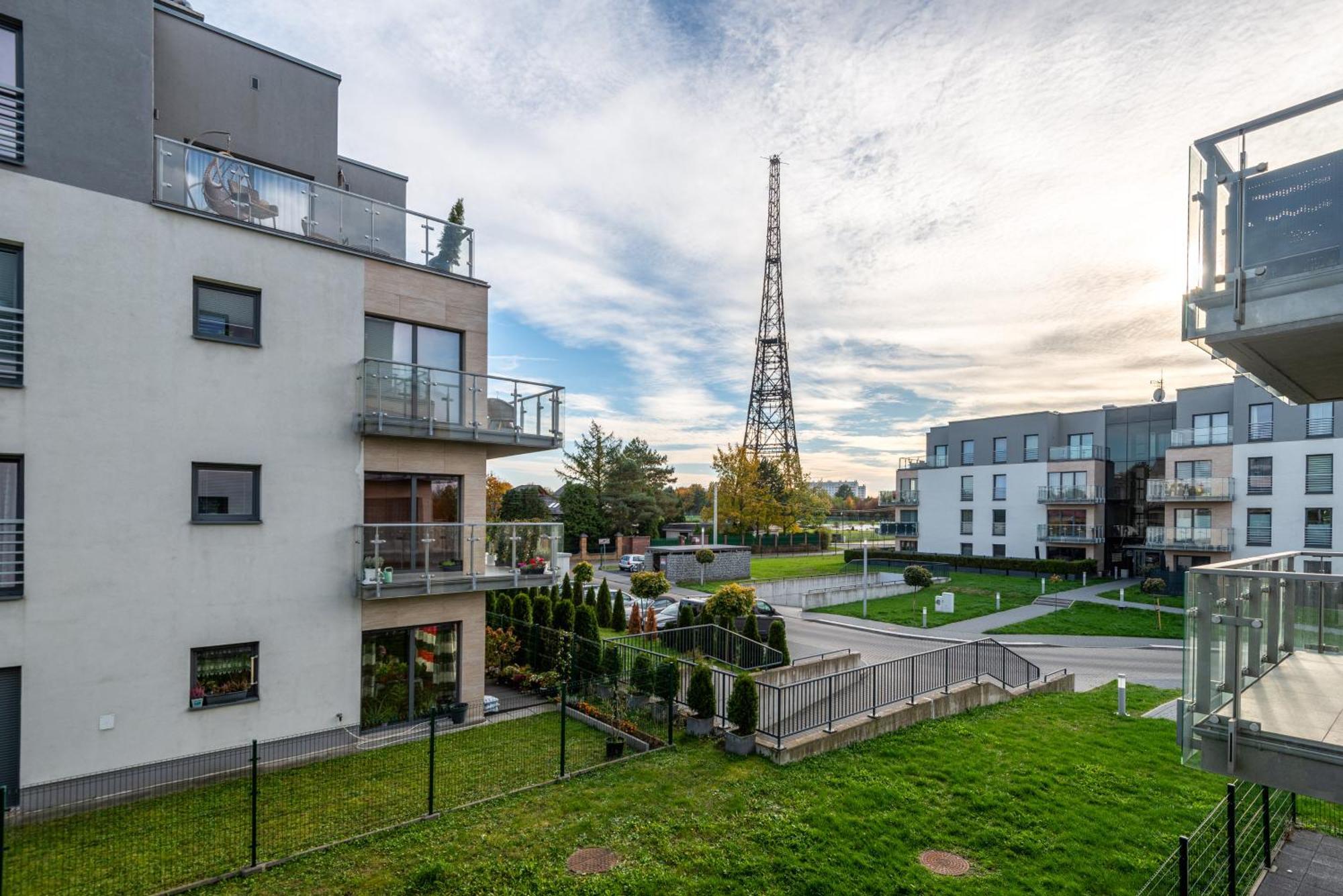 Apartament Lubliniecka Z Pieknym Widokiem Na Radiostacje Гливице Екстериор снимка